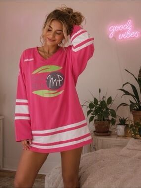 🌷 Pink Hockey Jersey 🌷Bauer Vinet 92
